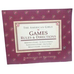 American Girls Games Rules & Directions Book By Pleasant Company 1990 Vintage